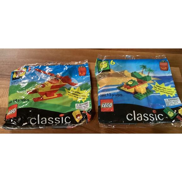 1999 McDonald's Lego Classic #1 and #6 Happy Meal Toys - Picture 1 of 4